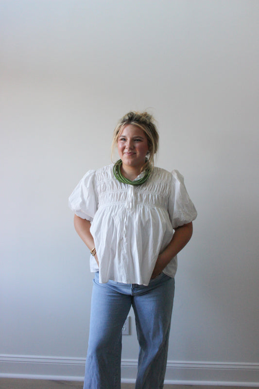 Babs Smocked Top
