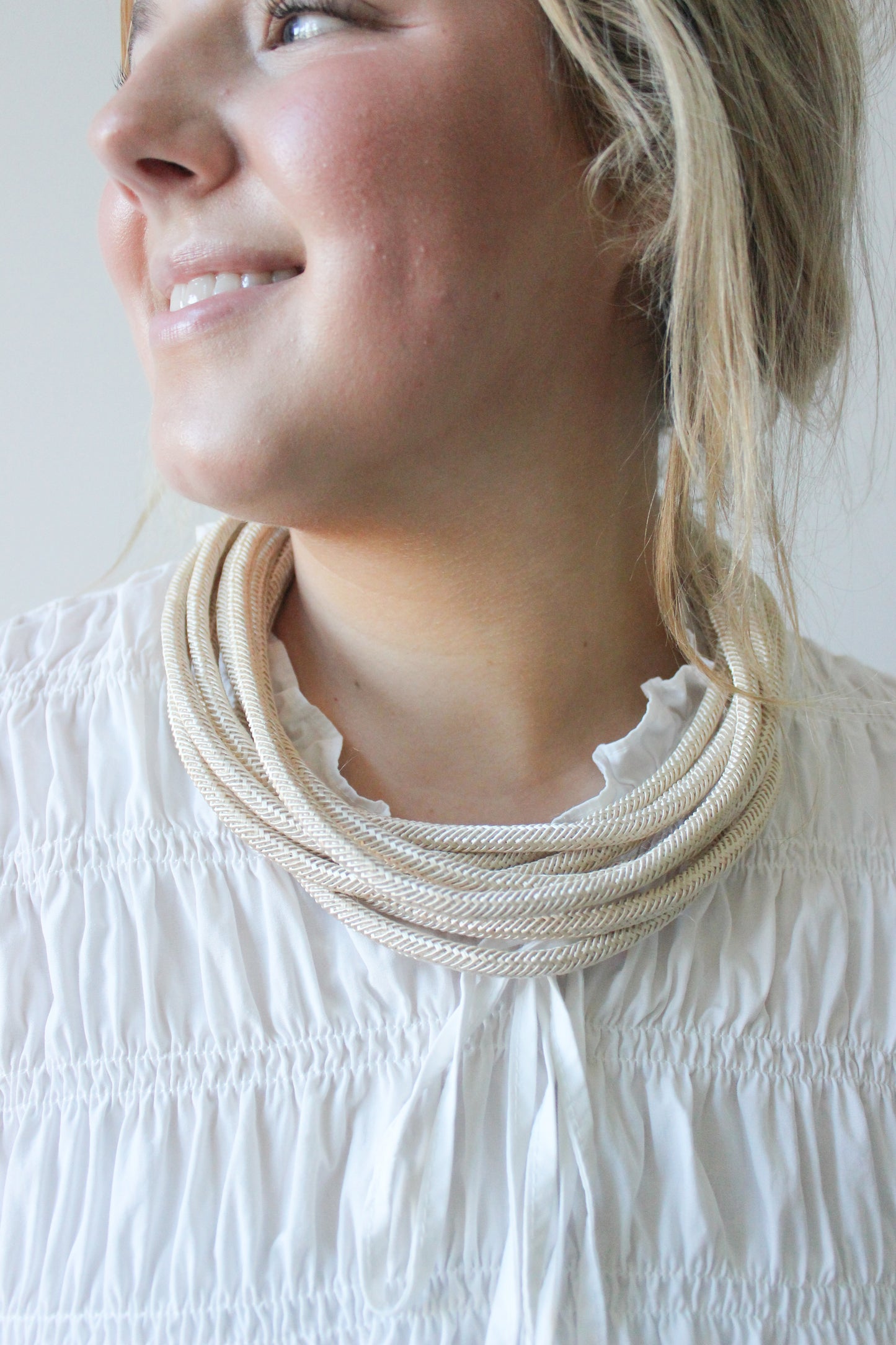 OG Slub Strand Necklace - Ecru