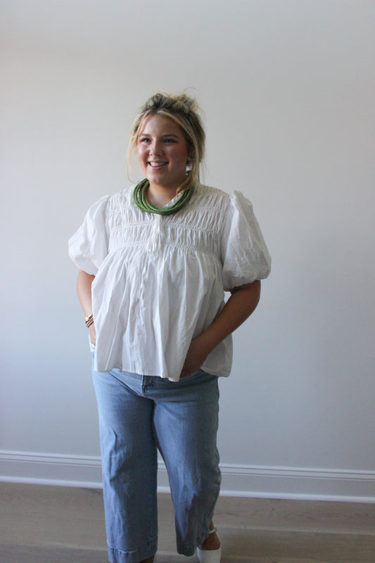 Babs Smocked Top