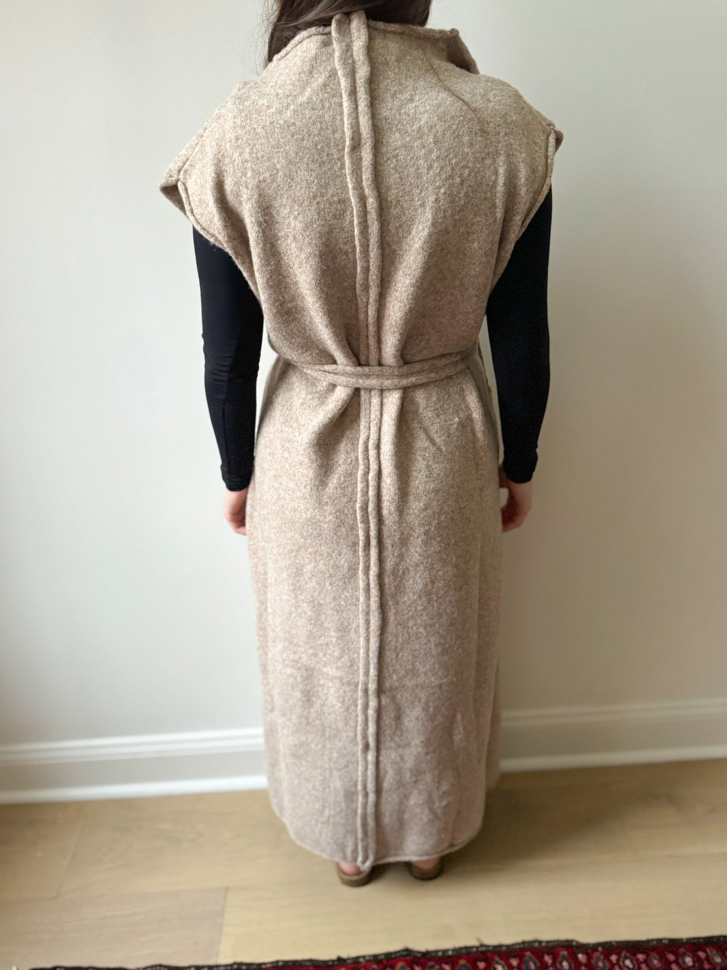 Koko Wool Maxi Cardigan Vest