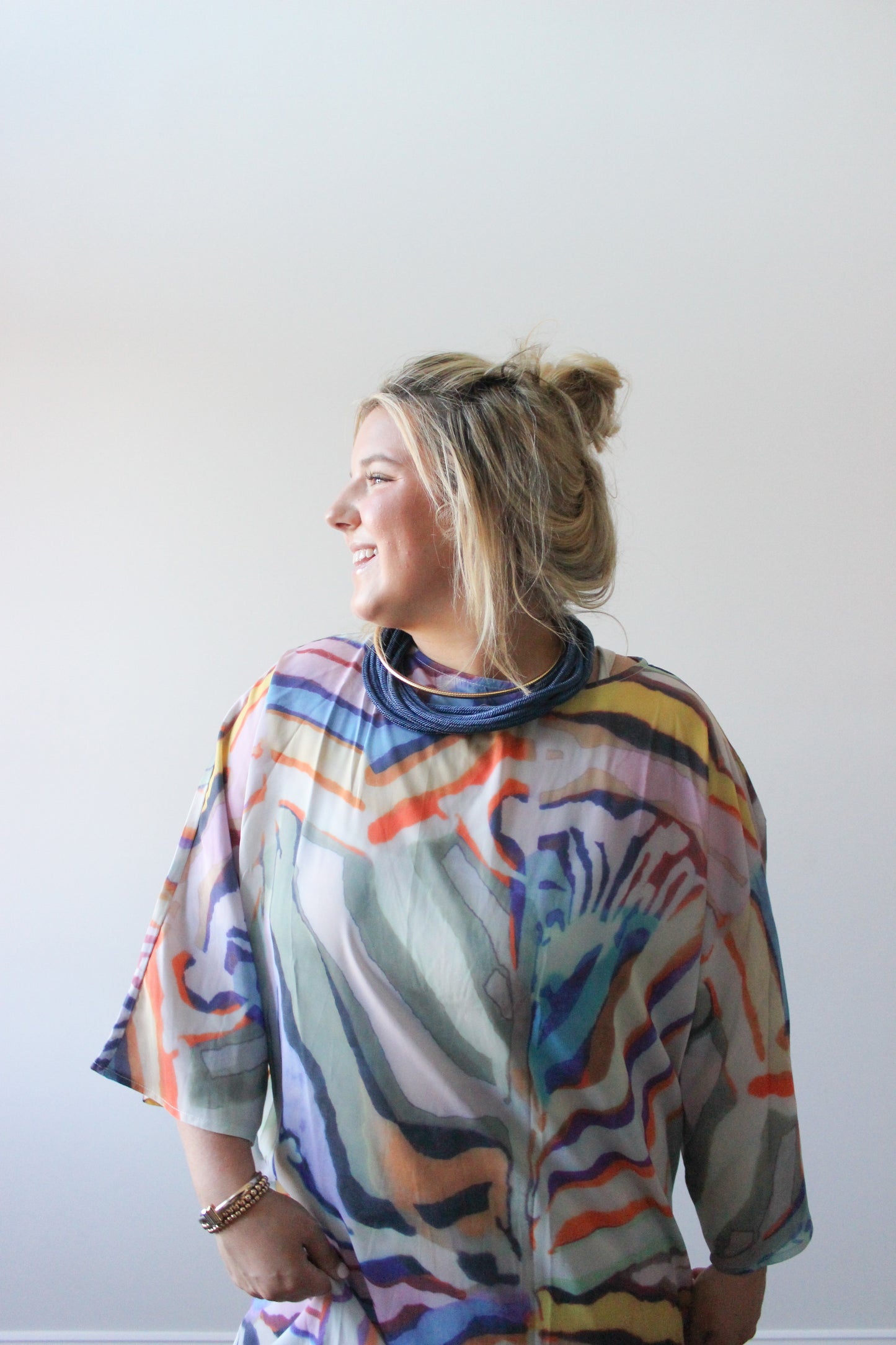 Go Lucky Zebra Maxi Caftan