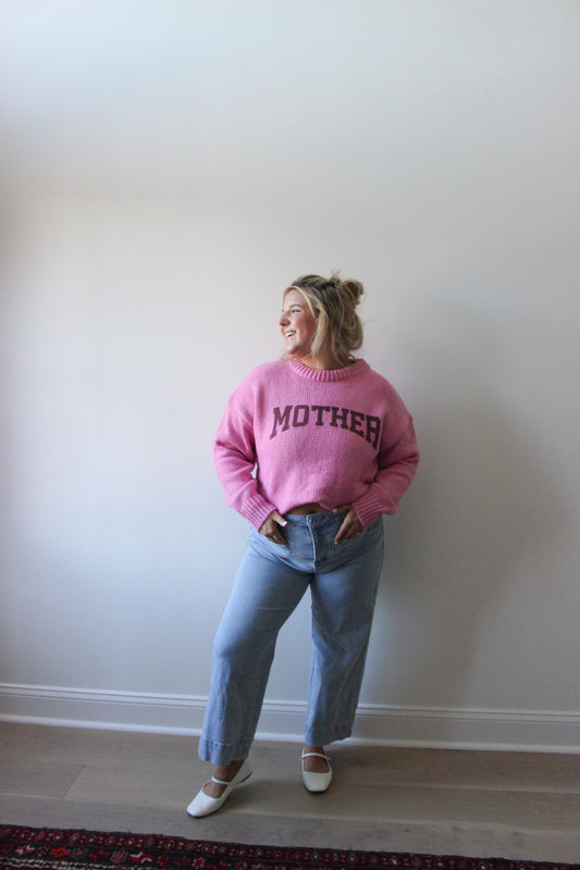 Hippy Mother Sweater - Pink/Fuschia