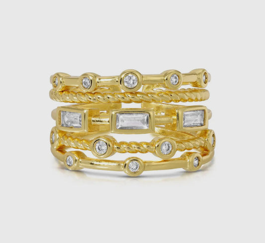 Stacked Statement Ring