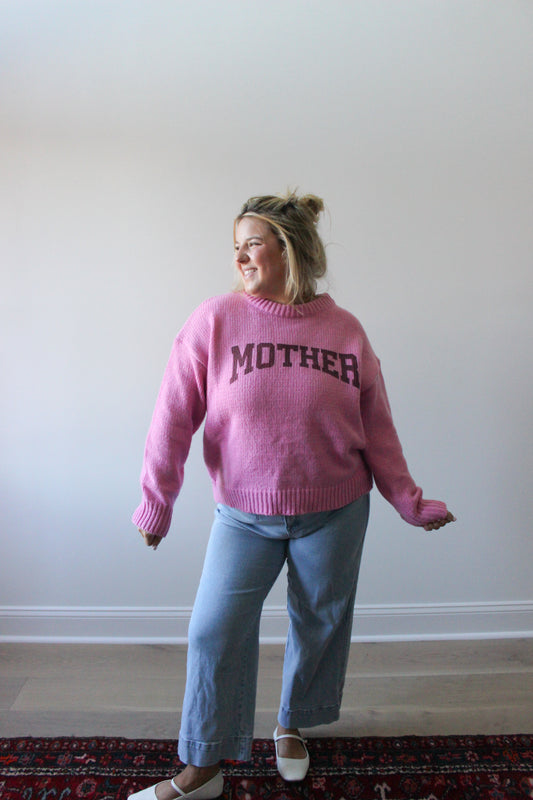Hippy Mother Sweater - Pink/Fuschia