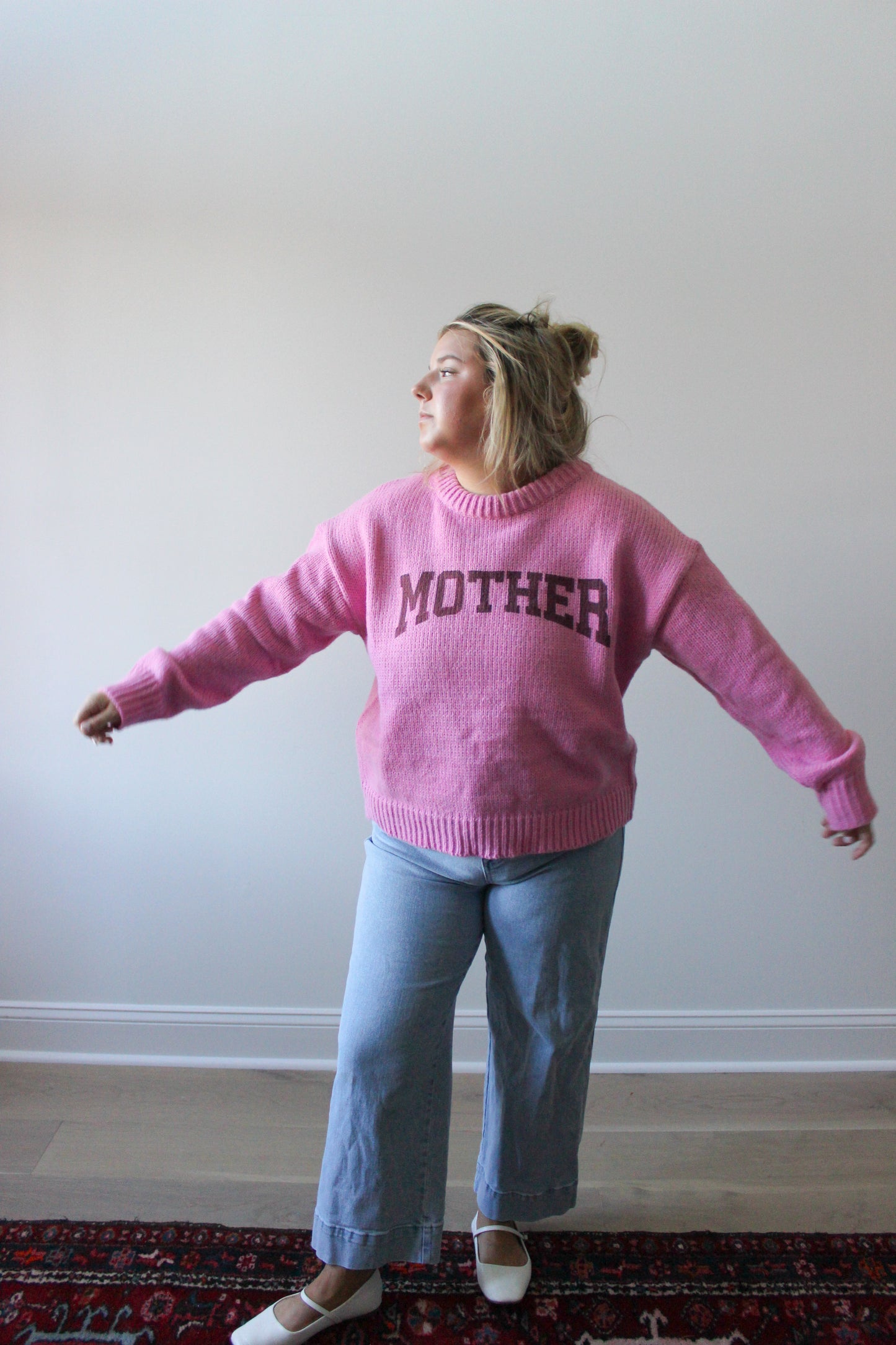 Hippy Mother Sweater - Pink/Fuschia