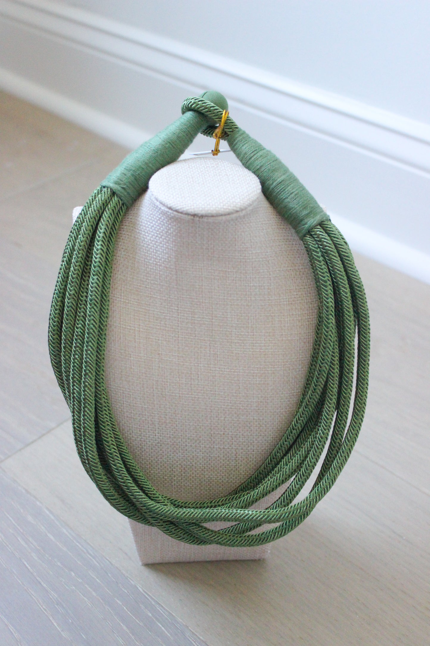 OG Slub Strand Necklace - Deep Green