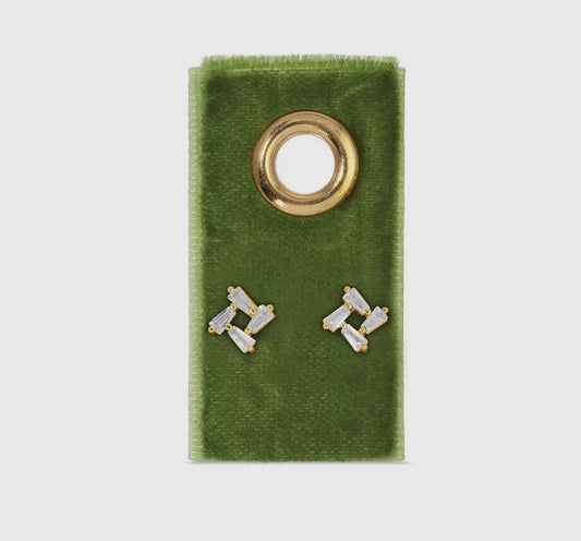 Baguette Cluster Studs