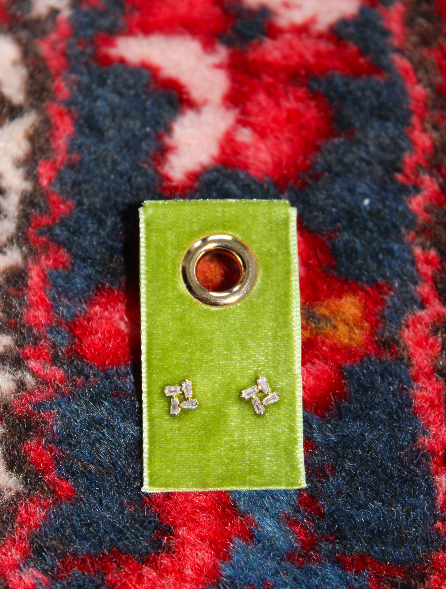 Baguette Cluster Studs