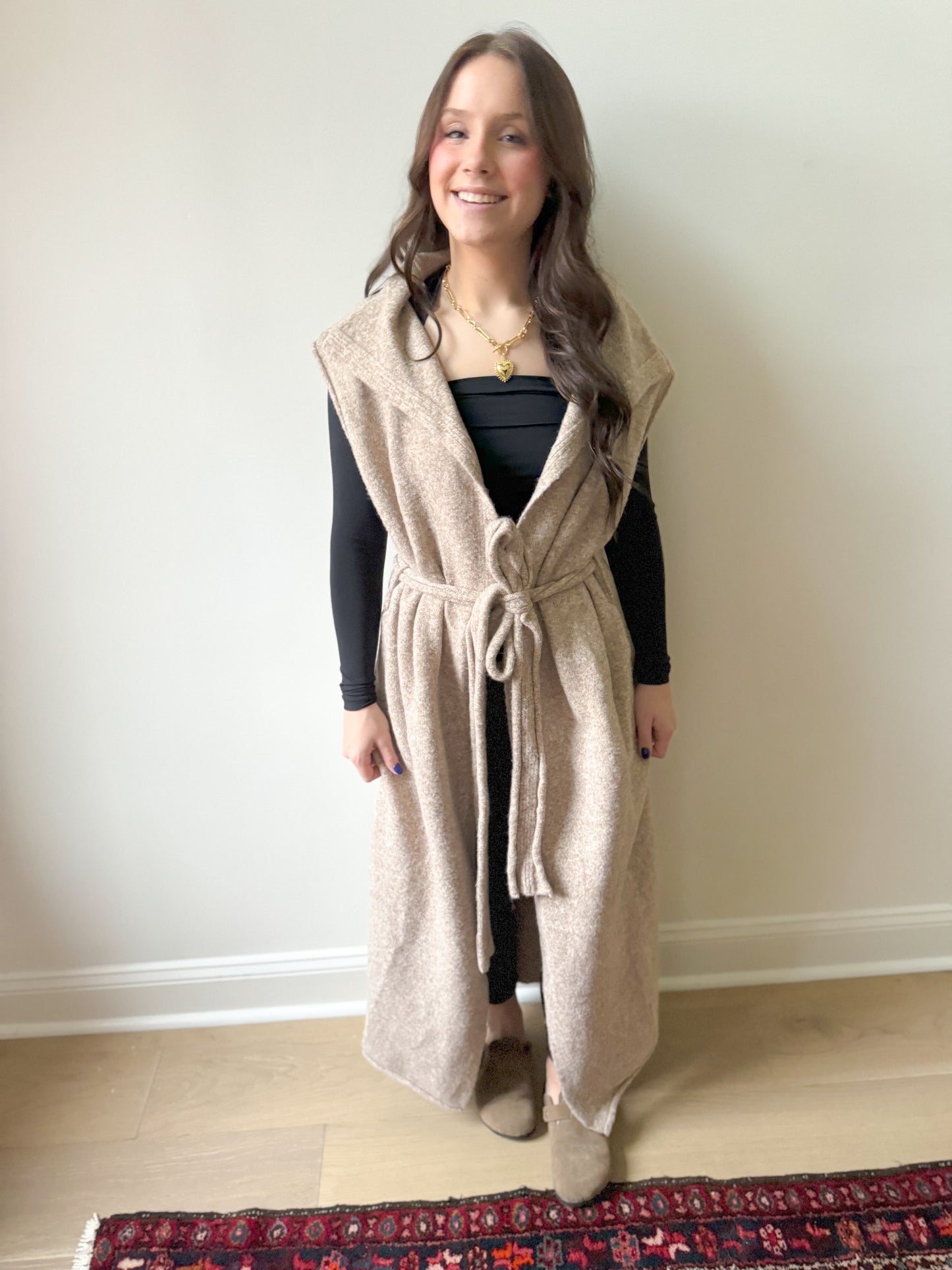 Koko Wool Maxi Cardigan Vest