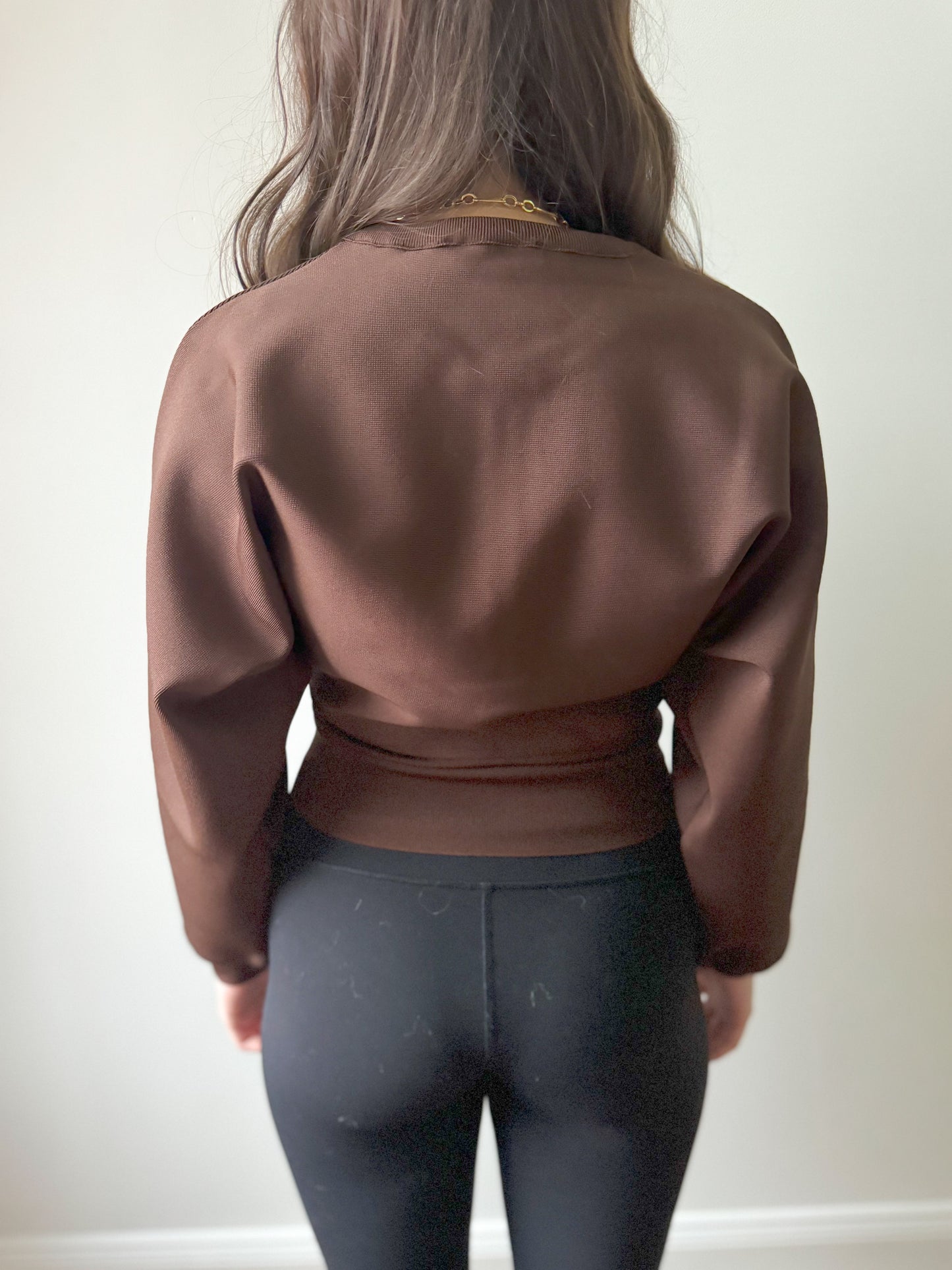 Anne Athleisure Brown Top