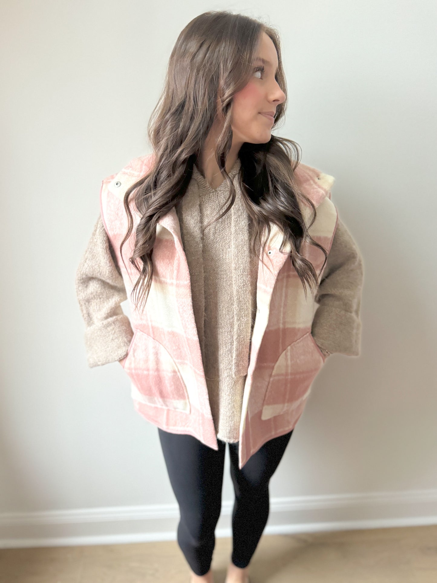 Perry Wool Pink Vest