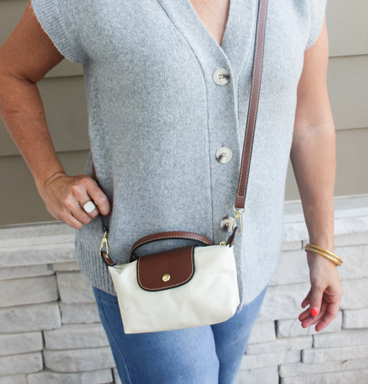 Mini Nylon Bag - Cream
