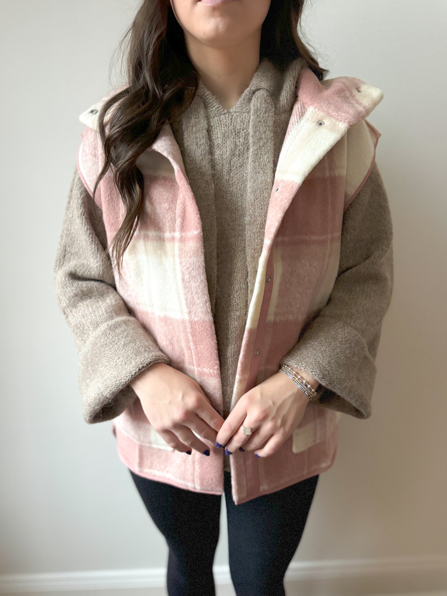 Perry Wool Pink Vest